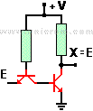 Circuito de un inversor implementado con tecnología TTL  -  Electrónica Unicrom