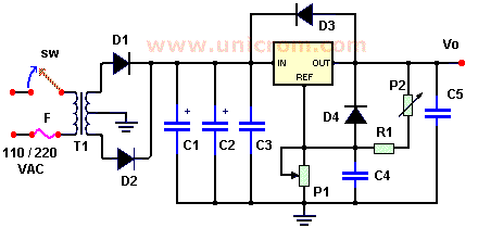 Fuente de voltaje variable con LM350K Electrónica Unicrom