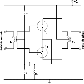 Amplificador de potencia en contrafase clase B - Electrónica Unicrom