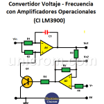 Convertidor Voltaje - Frecuencia con Amp. Op. (CI LM3900)