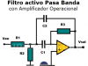 Filtro activo Pasa Banda con Amplificador Operacional