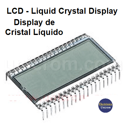 Display LCD - Display de Cristal Líquido. Liquid Crystal Display