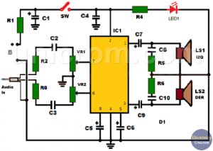 DC1.8-12V TDA2822M Amplificador 2-Canales Estéreo 3,5 Mm AUX Módulo De