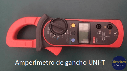Amperímetro de gancho UNI-T - Como medir corriente