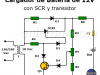 Cargador batería 12V con SCR y transistor