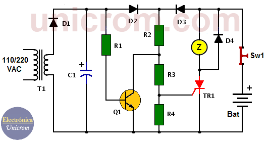 Circuito de alarma de fallo de energía (corte de corriente)
