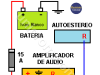 Conexión de Amplificador de audio para auto