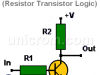 Compuerta NOT RTL (Resistor Transistor Logic)