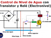 Control de nivel de agua con transistor y relé (Electronivel)