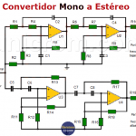 Convertidor audio Mono a Estéreo con amp. op.
