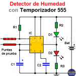 Detector de Humedad con 555 (video)