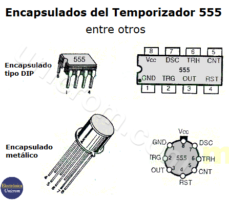 Temporizador 555 - Distribución de patillas