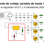 Fuente de voltaje variable de potencia 15A (LM317)