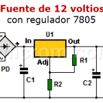 Fuente de 12 voltios con Regulador 7805