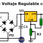 Fuente de voltaje variable con LM317T (circuito impreso)