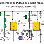 Generador de Pulsos de Amplio Rango con dos 555