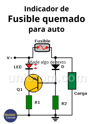 Indicador de fusible quemado para auto / carro