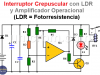 Interruptor Crepuscular con Amplificador Operacional