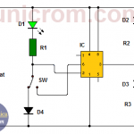 Circuito probador de IC 555  (circuito impreso)