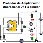 Probador de amplificador operacional 741 o similar