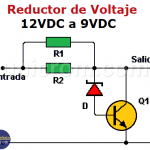 Reductor de voltaje 12VDC - 9VDC (circ. impreso)