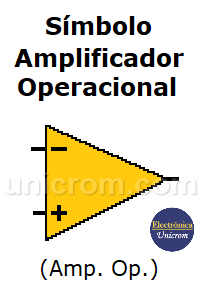 Símbolo del Amplificador Operacional