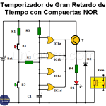 Temporizador de Gran Retardo con Compuertas NOR Temporizador de Gran Retardo con Compuertas NOR