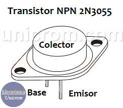 Transistor bipolar NPN 2N3055