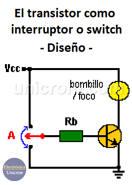 Transistor como interruptor o switch