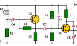 Transmisor FM con 2 transistores