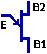 Símbolo del transistor UJT